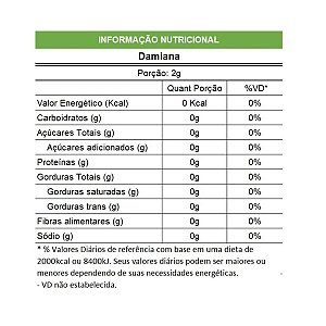 Chá de Damiana Pacote 100g