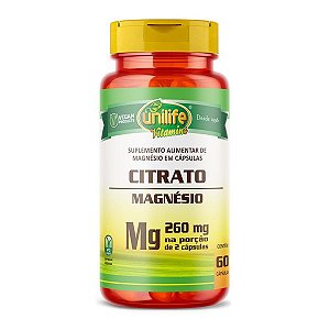 Citrato de Magnésio 700 Mg Unilife 60 Cápsulas