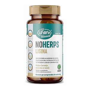 NoHerps Lisina com Vitaminas 1000 mg Unilife 90 Comprimidos
