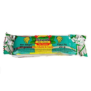 Bananada Natural Sem Açucar Fazendinha 23g Pacote 1Kg