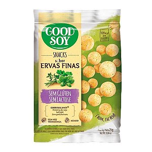 Snacks De Soja Sabor Ervas Finas Good Soy 25g Unidade