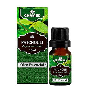 Óleo Essencial Patchouli Chamed 10ml Pacote 1Kg