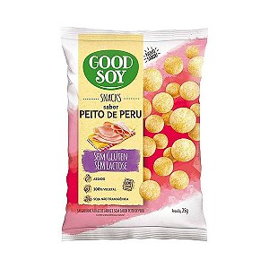 Snacks De Soja Sabor Peito De Peru Good Soy 25g Pacote 1Kg