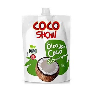 Óleo De Coco Extra Virgem Pouch Coco Show 70ml Pacote 1Kg