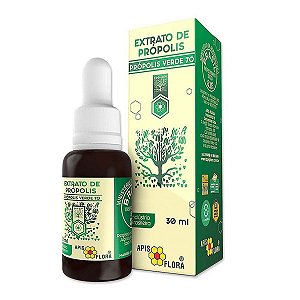 Extrato De Própolis Verde 70% Apisflora 30ml Pacote 1Kg