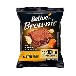 Brownie Caramelo e Castanha do Brasil Sem Glúten Belive 40g