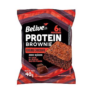 Protein Brownie Zero Sabor Double Chocolate Belive 40g