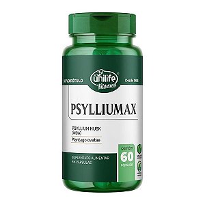 Psylliumax Psyllium Unilife 60 Cápsulas Pacote 1Kg