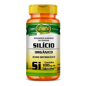 Silício Orgânico Siliciumax Unilife 60 Cápsulas Pacote 1Kg