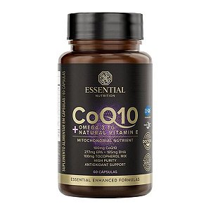 Coq10 + Omega 3Tg + Vitamina E Essential Nutrition 60 Cápsulas