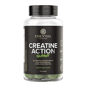 Creatine Action Gummy Maça Verde Essential Nutrition 60 Gomas