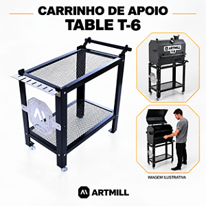 Carrinho de Apoio para Table Pit T-6 – ArtMill