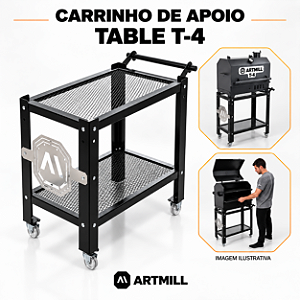 Carrinho de Apoio para Table Pit T-4 – ArtMill