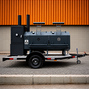 Pit Smoker 873 Carretinha com Warm Box/Forno