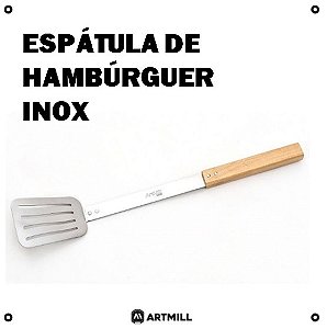 Espátula Churrasco Hambúrguer INOX