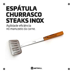Espátula Churrasco Steaks INOX