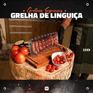 Grelha INOX para Linguiça