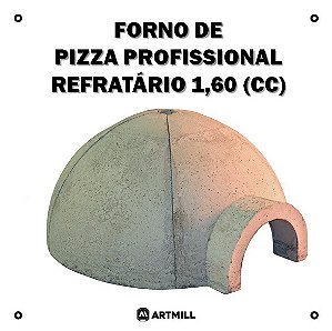 Forno de Pizza Profissional Refratário 1,60 (CC)