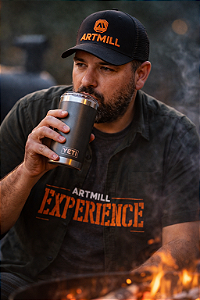 Boné Artmill Logo Laranja