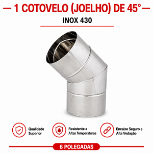Cotovelo INOX 430 - 6"