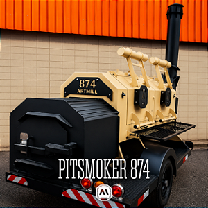 PitSmoker 874 Carretinha – Defumador Profissional ArtMill