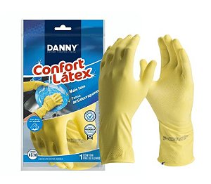 Luva Latex G Danny Amarela