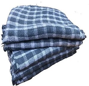 Saco Alveja/Pano Xadrez Preto 1 Unidade