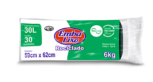 Saco Para Lixo 30L Preto Embalixo