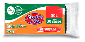 Saco Para Lixo 30 L Reforçado Embalixo