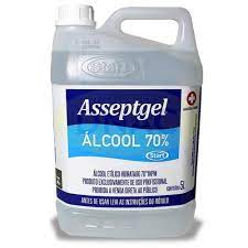 ÁLCOOL LIQUIDO 70% 5L ASSEPTGEL