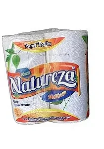 Papel Toalha Para Cozinha Folha Duplas 2 Rolos Natureza