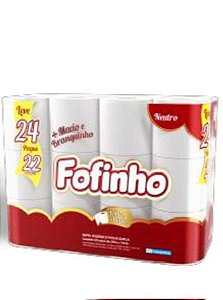 Papel Higiênico Folha Dupla 24 Rolos Fofinho