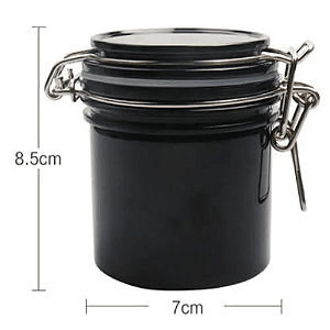 Pote para armazenamento de cola com divisórias Cor:Preto