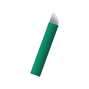 Lâmina nano chanfrada flex 18 pontas 0,16mm (verde)