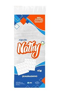 Algodão quadradinho hidrófilo - Nathy (40 g)