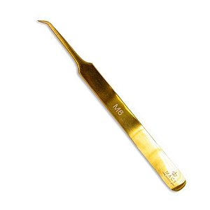 Pinça gold precisão para cílios M6 Angle - Macy