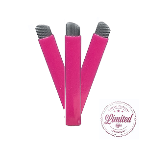 Lâmina D 16 pontas 0,18mm (pink)
