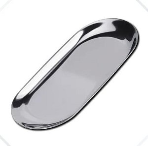 Bandeja auxiliar de instrumentos estéticos prata