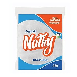 Algodão multiuso hidrófilo - Nathy (25 g)