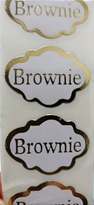 Etiqueta Adesiva Brownie c/ 100 unids