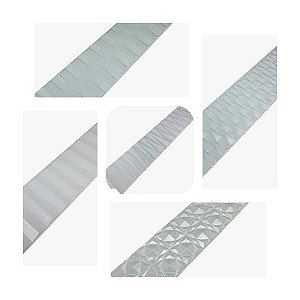 BWB Placa Origami Textura 50.5cm(C) x 11cm(A) c/ 01 unid - Escolha modelo nas variações