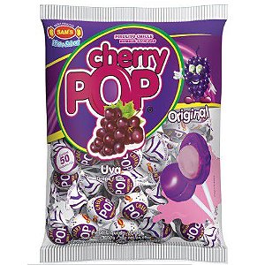 Pirulito Cherry Pop Uva c/ 50 unids