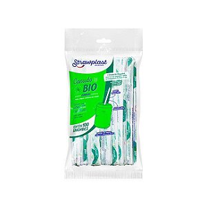 Canudo Comum Biodegradado Descartável c/100 unids - Strawplast