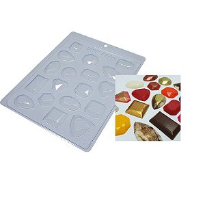 BWB Forma para Chocolate Pedras Preciosas (Acetato) cod 9744