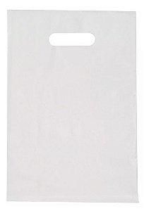 Sacola Plástica Branca Boca de palhaço 30x40 Pct 1kg -  Lyneplast