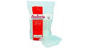 Pote Retangular 250ml com tampa c/ 24 unids - Prafesta