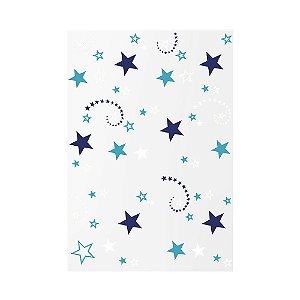 Saco Constelação Azul Esc / Branco / Azul Claro 11x19,7cm c/ 50 unids - Campfestas