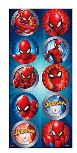 Adesivo Homem Aranha - Spider Man Animação c/ 30 unids - Regina