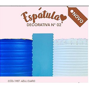 Espátula Decorativa n° 02 c/ 01 peça Azul ref 1987 - Dolcelina