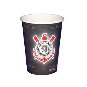 Copo Papel Corinthians c/ 08 unids 200ml - Festcolor